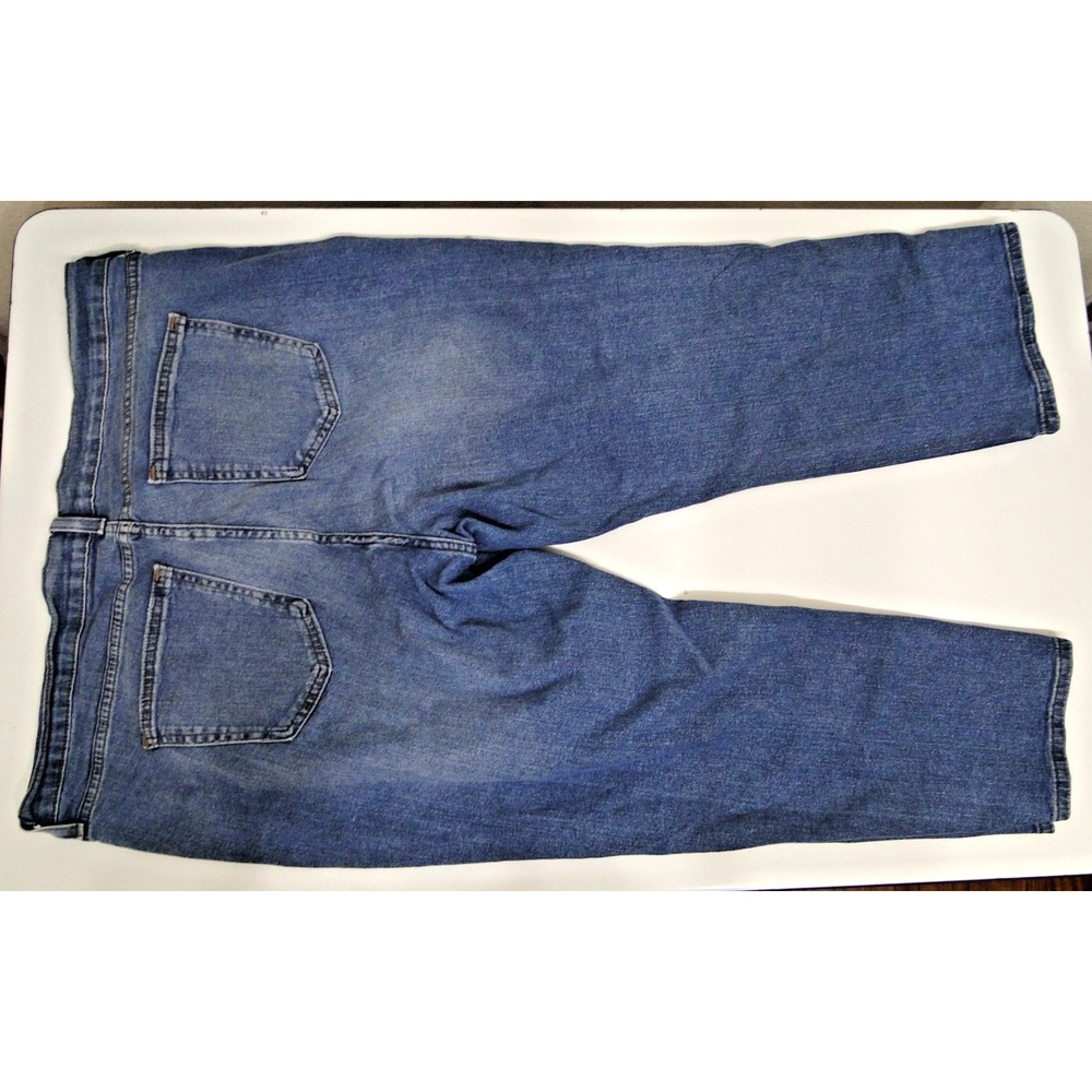 Code Bleu Boyfriend Jean Womens 18W Blue Medium Wash Distressed Denim - Picture 7 of 7